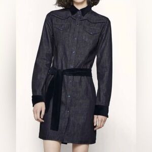 Make Ralexa Denim Button Down Dress